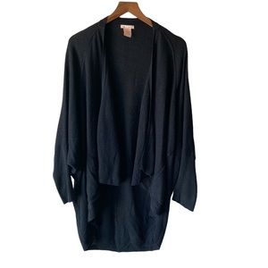 Sweet Romeo Oversized Black Cardigan
